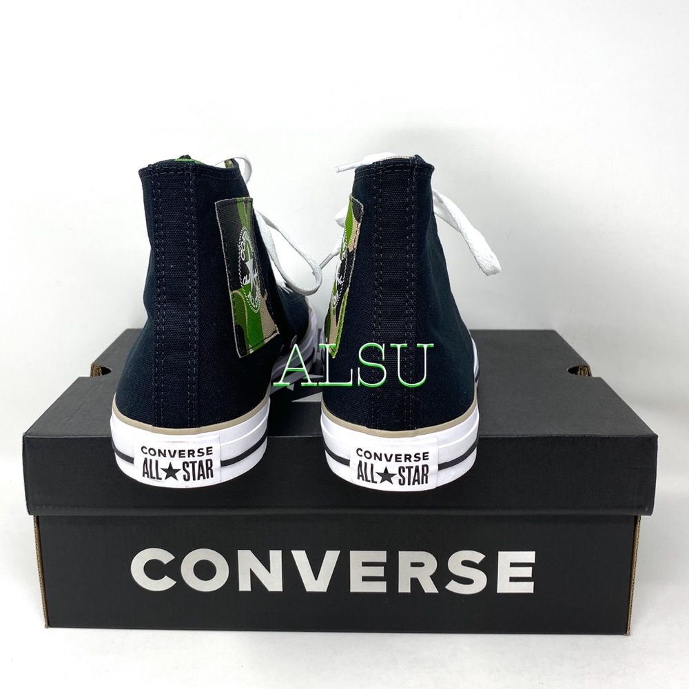 Converse Ctas Canvas High Top Black Khaki Men’s - Picture 2 of 11